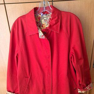 Vintage Anne Klein Reversible Spring Car Coat - Size 4.